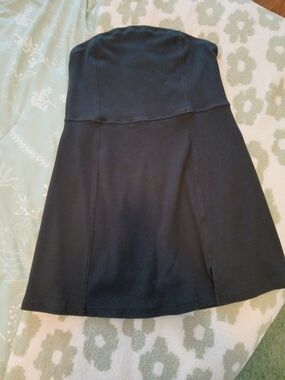 American Eagle Outfitters Black Strapless A-Line Skirt